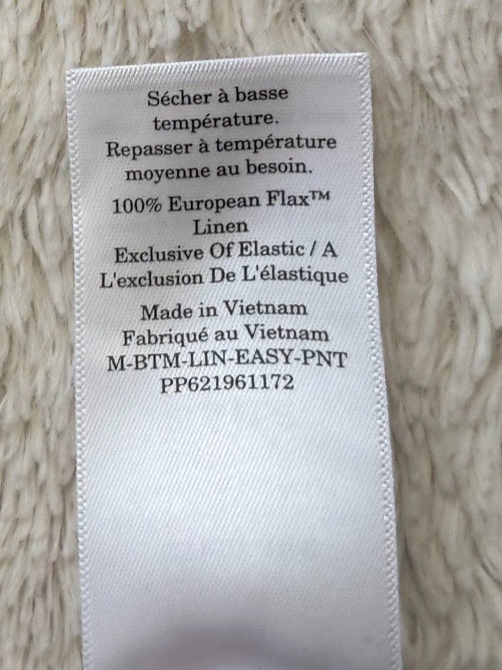 Everlane the Linen Easy Pant NWOT